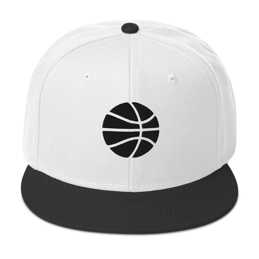 Black & White Simply Basketball Hat