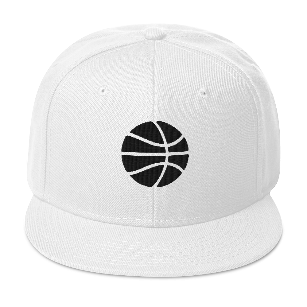 Black & White Simply Basketball Hat